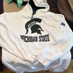 White and Green Michigan State Sweatshirt